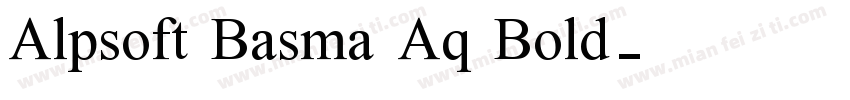 Alpsoft Basma Aq Bold字体转换